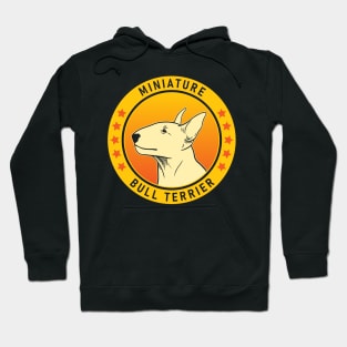 Miniature Bull Terrier Dog Portrait Hoodie